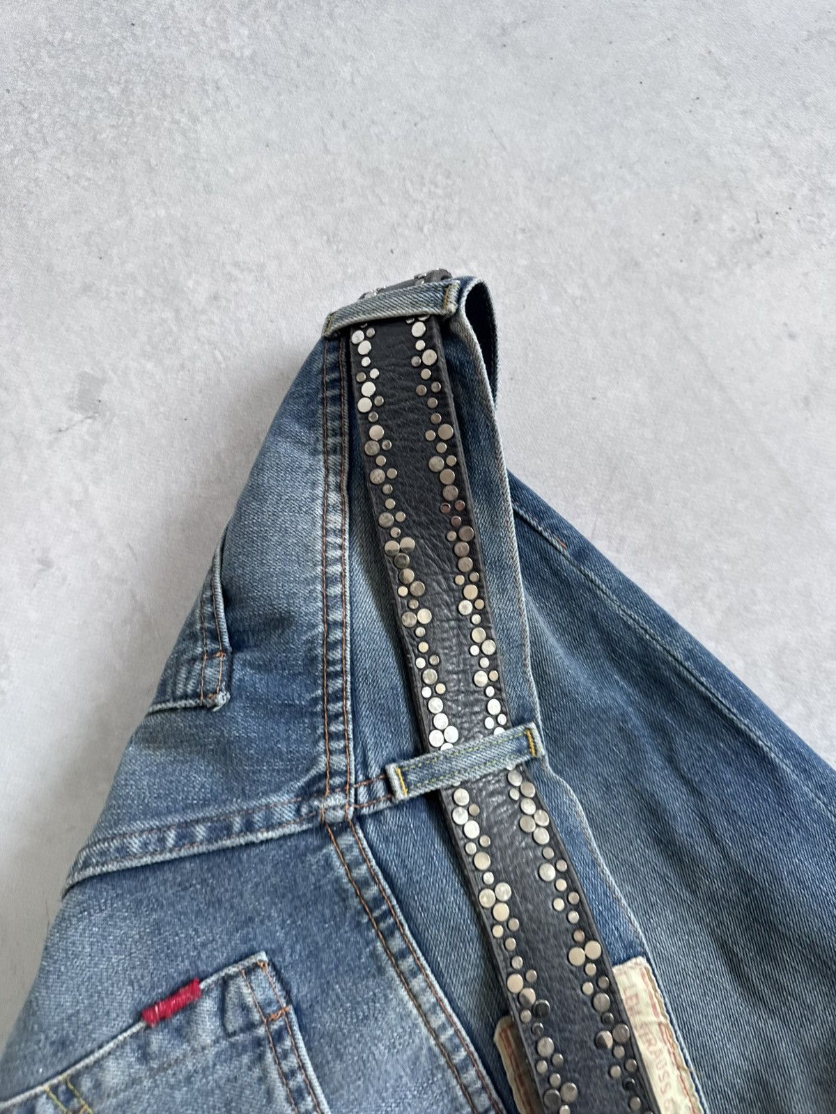 KMRii Vintage KMRii Style Y2K Metal Leather Belt Avant-Garde Hype Size ONE SIZE - 8 Thumbnail
