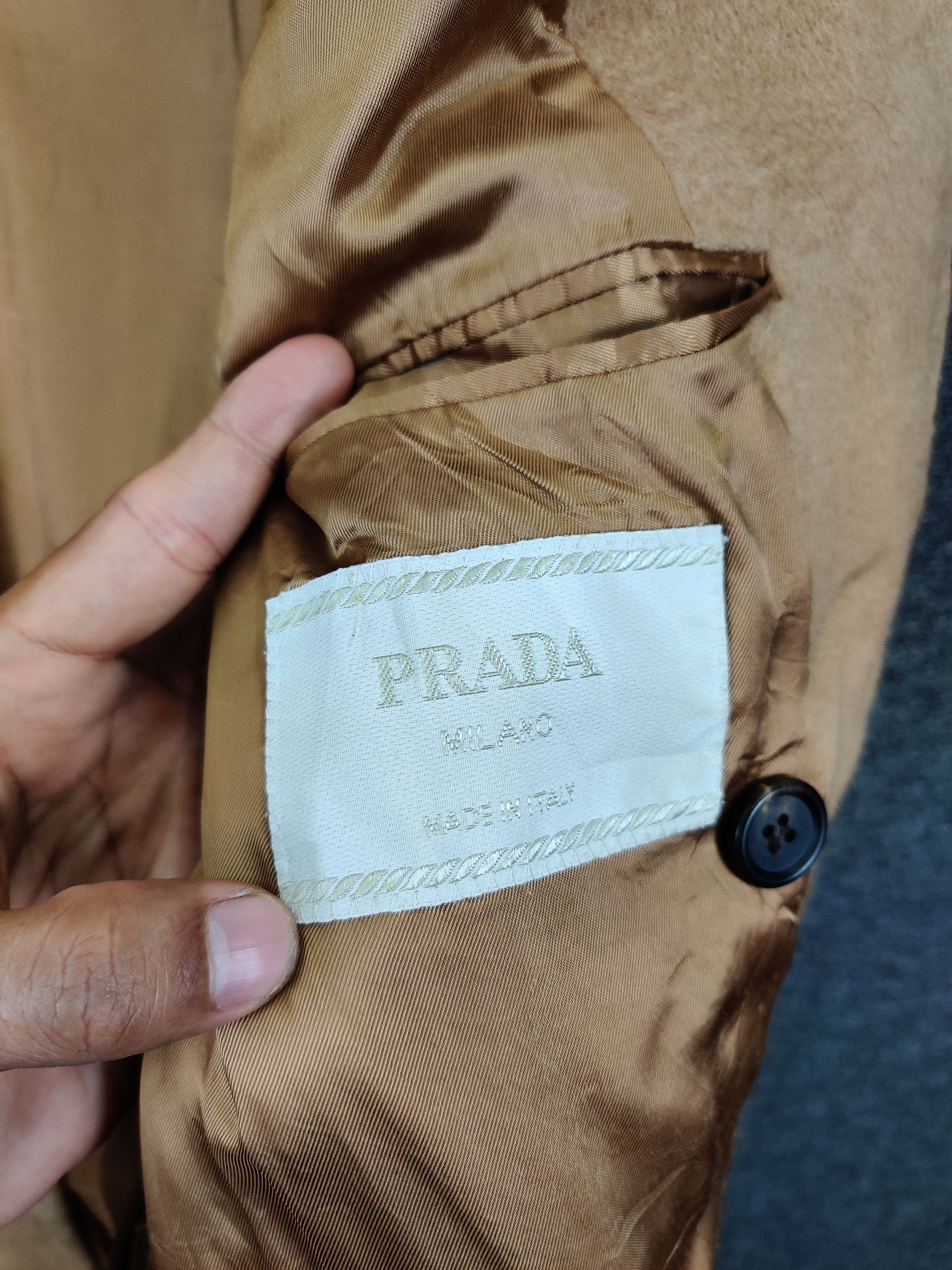 Prada Vintage Prada Wool Double Breasted Long Coat Size US M / EU 48-50 / 2 - 10 Thumbnail
