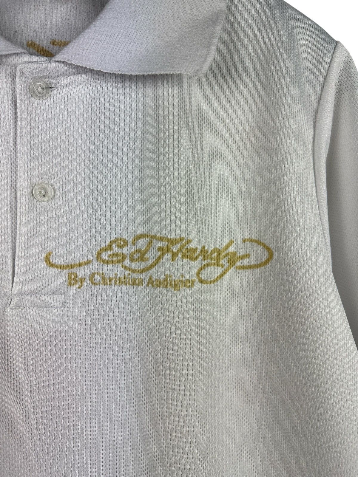 Ed Hardy Vintage Y2K Ed Hardy By Christian Audigier Logo Polo T-Shirt Size US S / EU 44-46 / 1 - 15 Thumbnail