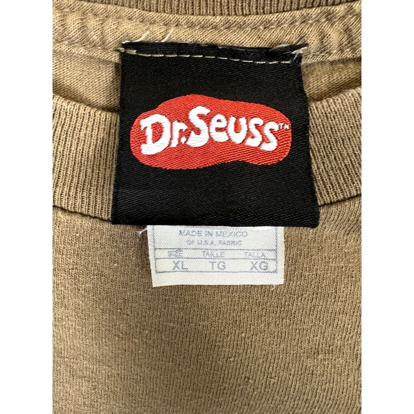 Vintage VINTAGE Dr Seuss T-Shirt One Fish Two Fish XL Men Short Sleeve Brown 90s Cartoon Fish Y2K 2001 Size US XL / EU 56 / 4 - 3 Thumbnail