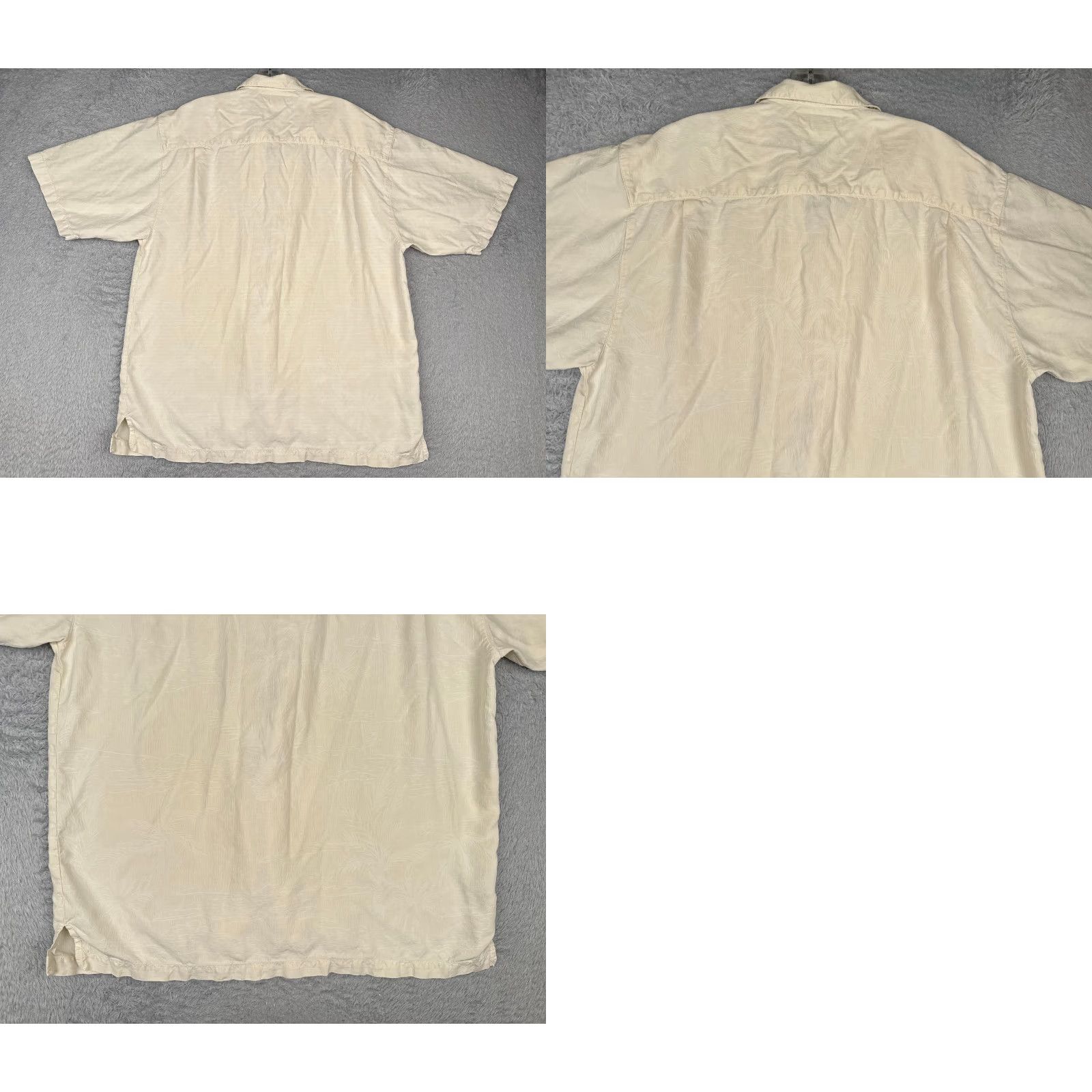 Tommy Bahama Tommy Bahama Shirt Adult Large Ivory Floral Silk Button Up Embroider Hawaiian Mens Size US L / EU 52-54 / 3 - 9 Thumbnail
