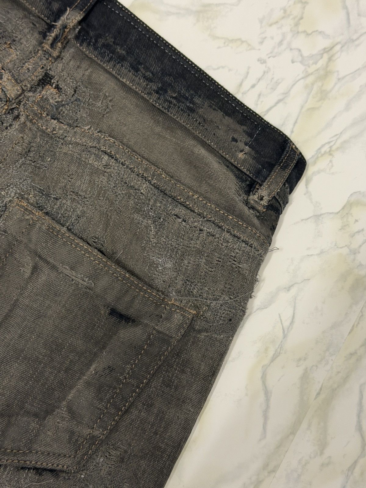 Rick Owens Drkshdw Rick Owens Hogwash Detroit Cut Denim Size US 29 - 11 Thumbnail