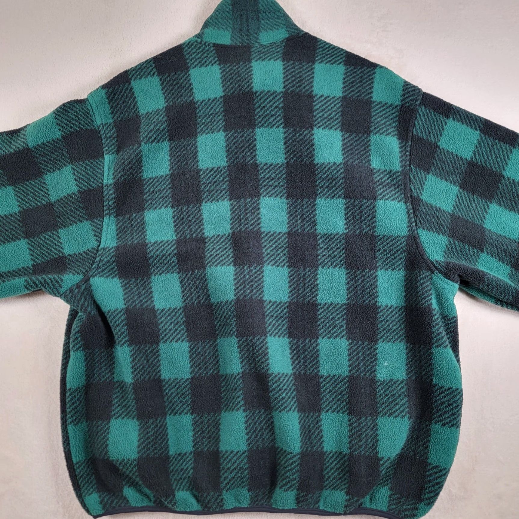 Architect VINTAGE Architect Sweatshirt Shirt Large Mens Green Black Checkered 90s Wool Rich 1/4 Zip Pockets Fleece Size US L / EU 52-54 / 3 - 3 Thumbnail