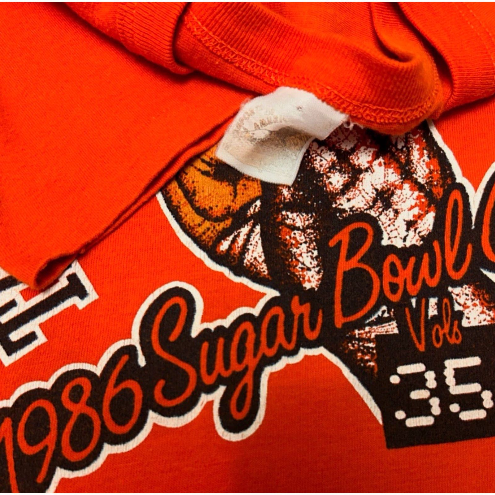 Sugar VINTAGE Tennessee VOLS 1986 Sugar Bowl VTG Shirt Mens Size Medium USA Size US M / EU 48-50 / 2 - 2 Thumbnail