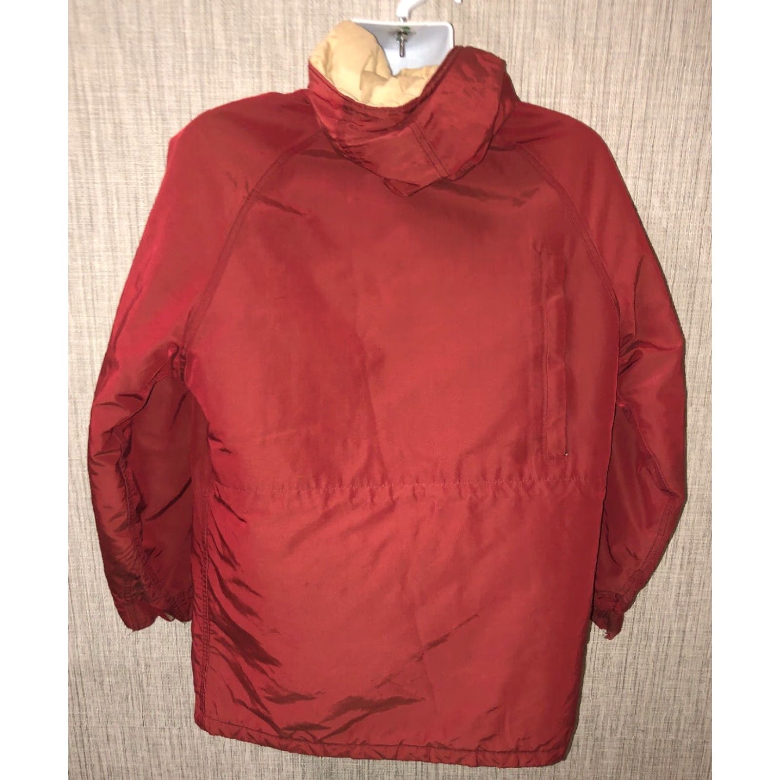 Vintage L.L. Bean Red Hooded Full Zip Jacket Mens L Regular Size 24 Inch Armpit Parka Jacket Coat Size US L / EU 52-54 / 3 - 4 Thumbnail