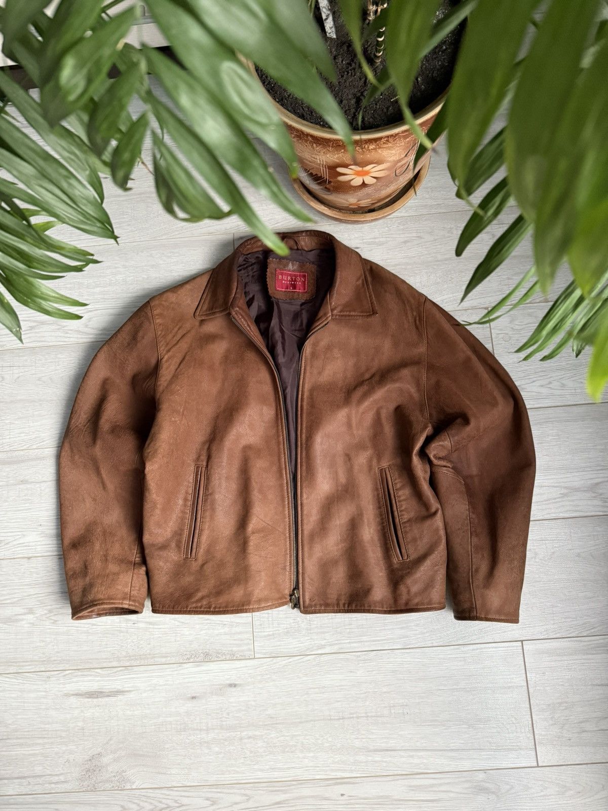 Burton × Genuine Leather Vintage Burton leather Jacket Size US L / EU 52-54 / 3 - 1 Thumbnail