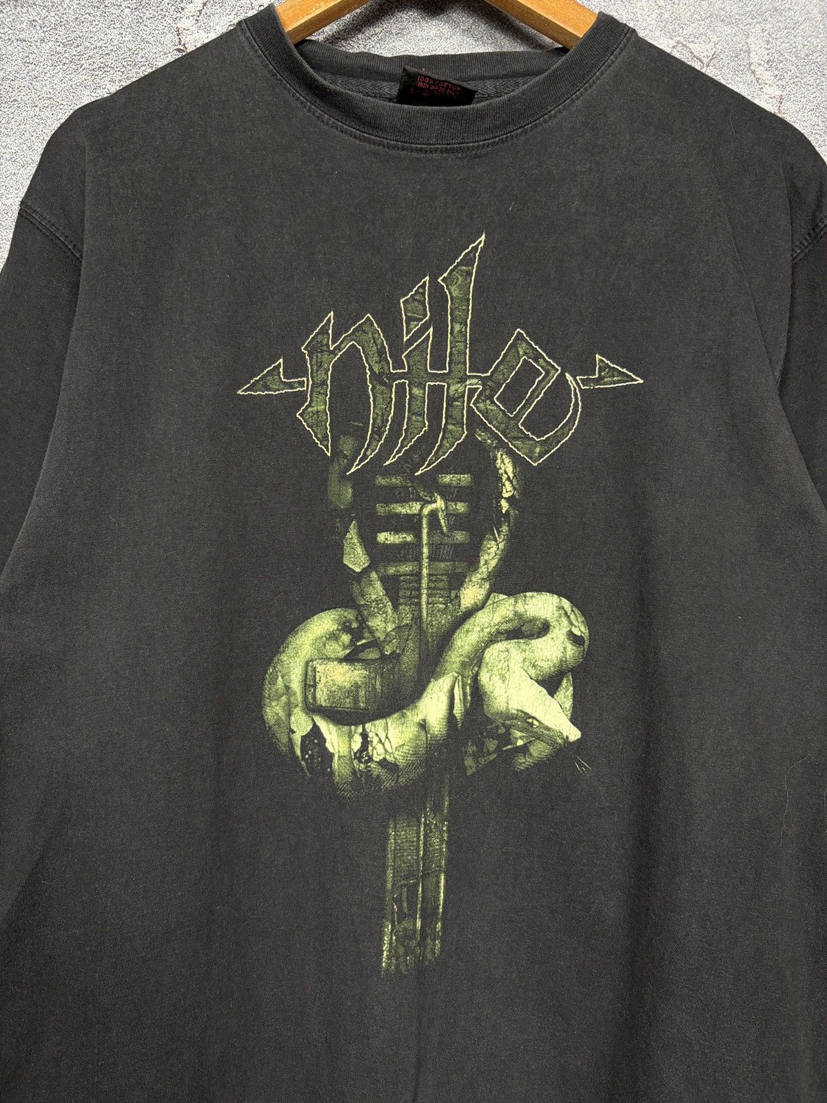 Band Tees Vintage 2002 Nile In Their Darkened Shrines Metal T-shirt Size US XL / EU 56 / 4 - 5 Thumbnail