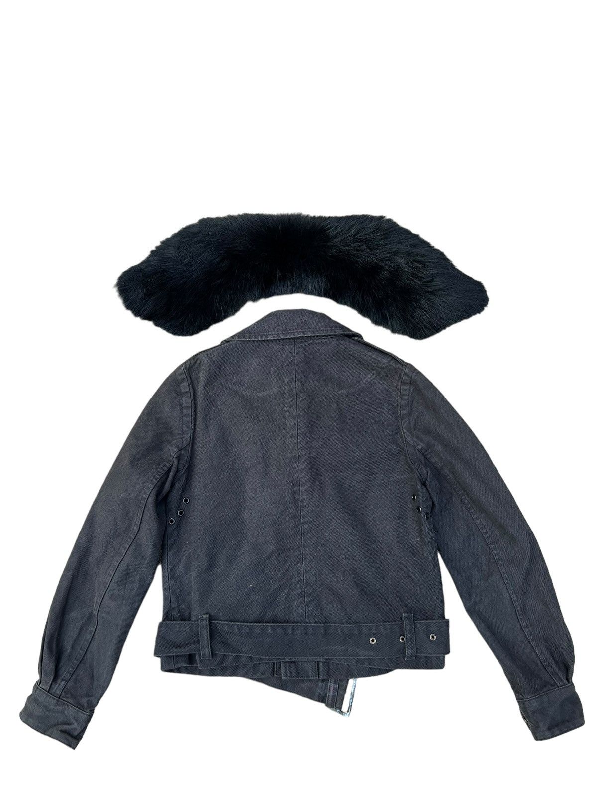 HYKE × If Six Was Nine Green Hideaki Yoshihara Coyote Fur Rider Denim Jacket Size US S / EU 44-46 / 1 - 16 Thumbnail