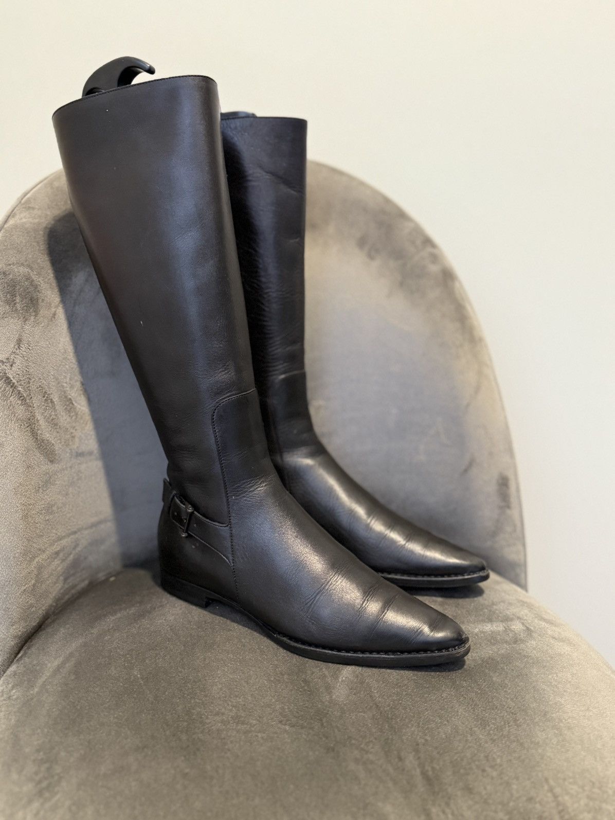 Gucci Gucci by Tom Ford Rare Vintage Moto Racing Y2K Leather boots Size US 7 / IT 37 - 1 Thumbnail