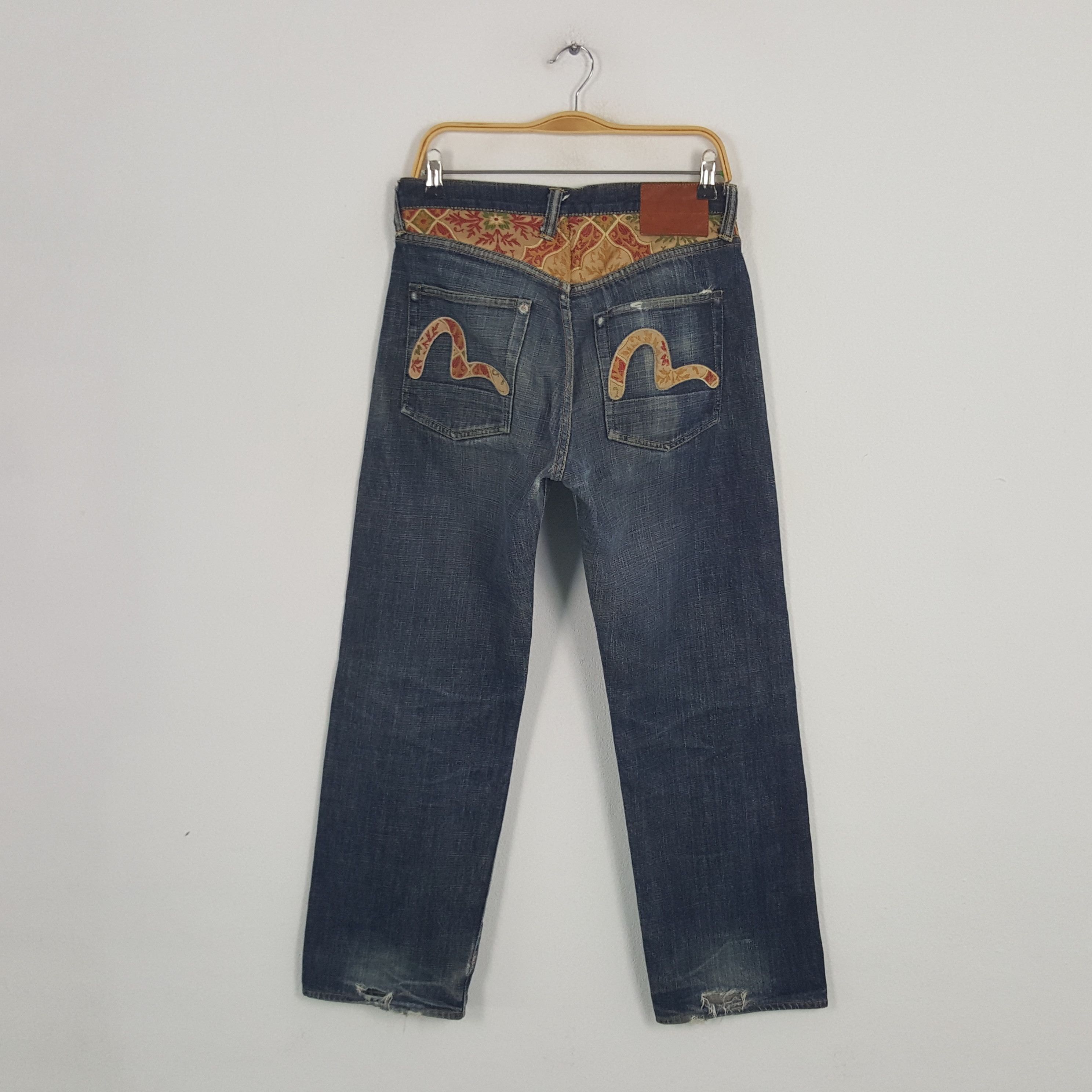 Evisu × Japanese Brand × Vintage Vintage Evisu Japanese Brand Daicock Custom Art Denim Jeans Size US 30 / EU 46 - 4 Thumbnail