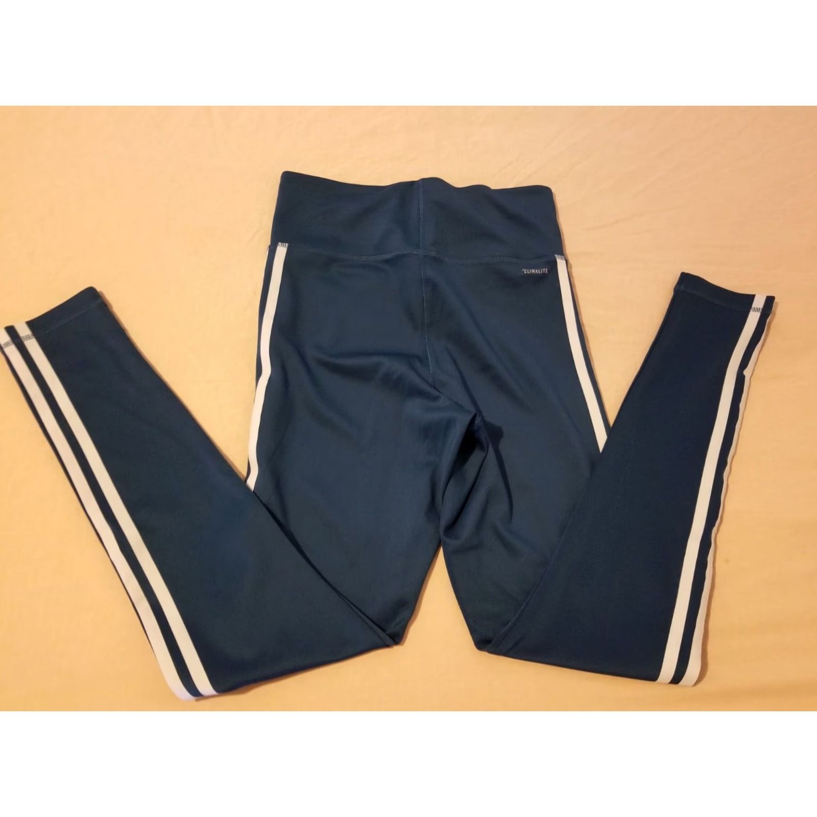 Adidas Womens adidas Pants S Small Green Athletic Leggings Size 28" / US 6 / IT 42 - 2 Thumbnail