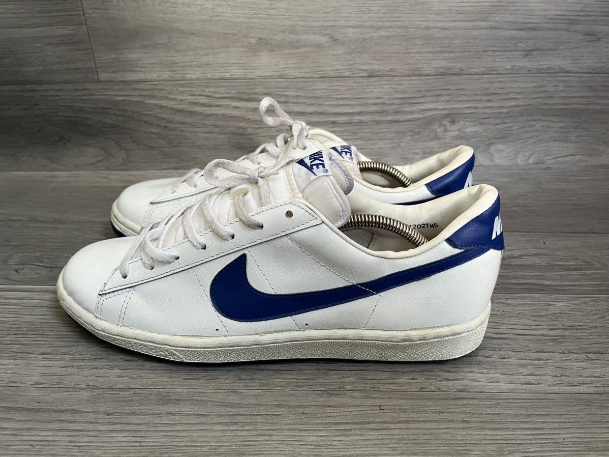 Nike Vintage 80s Nike tennis white low top sneakers, Korea10.5 Size US 10.5 / EU 43-44 - 6 Thumbnail