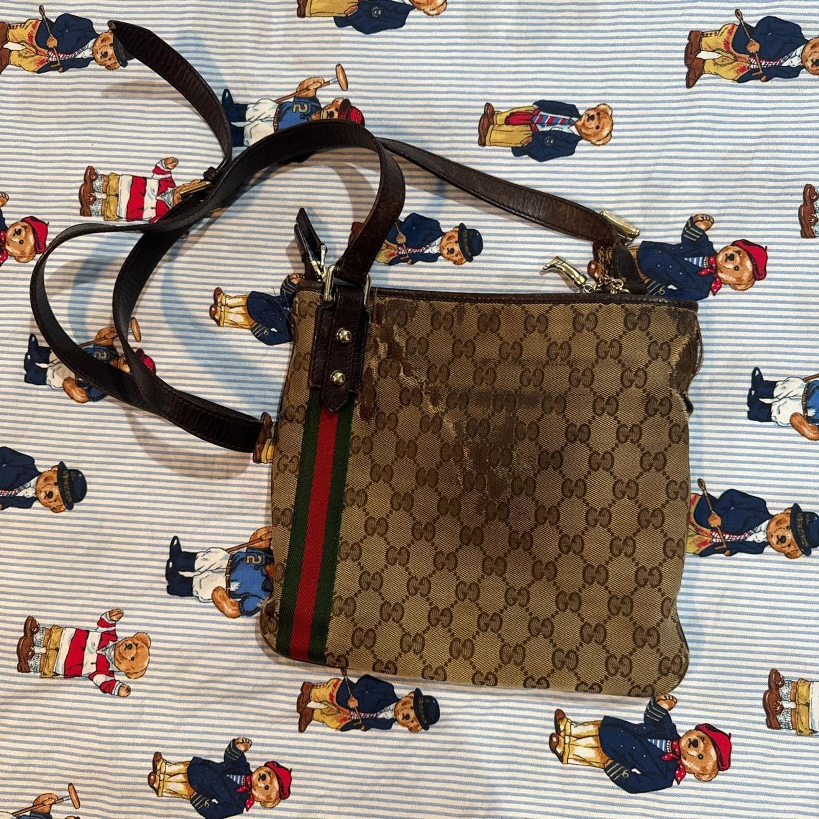 Gucci Gucci brown, red and red shoulder bag Size ONE SIZE - 2 Thumbnail