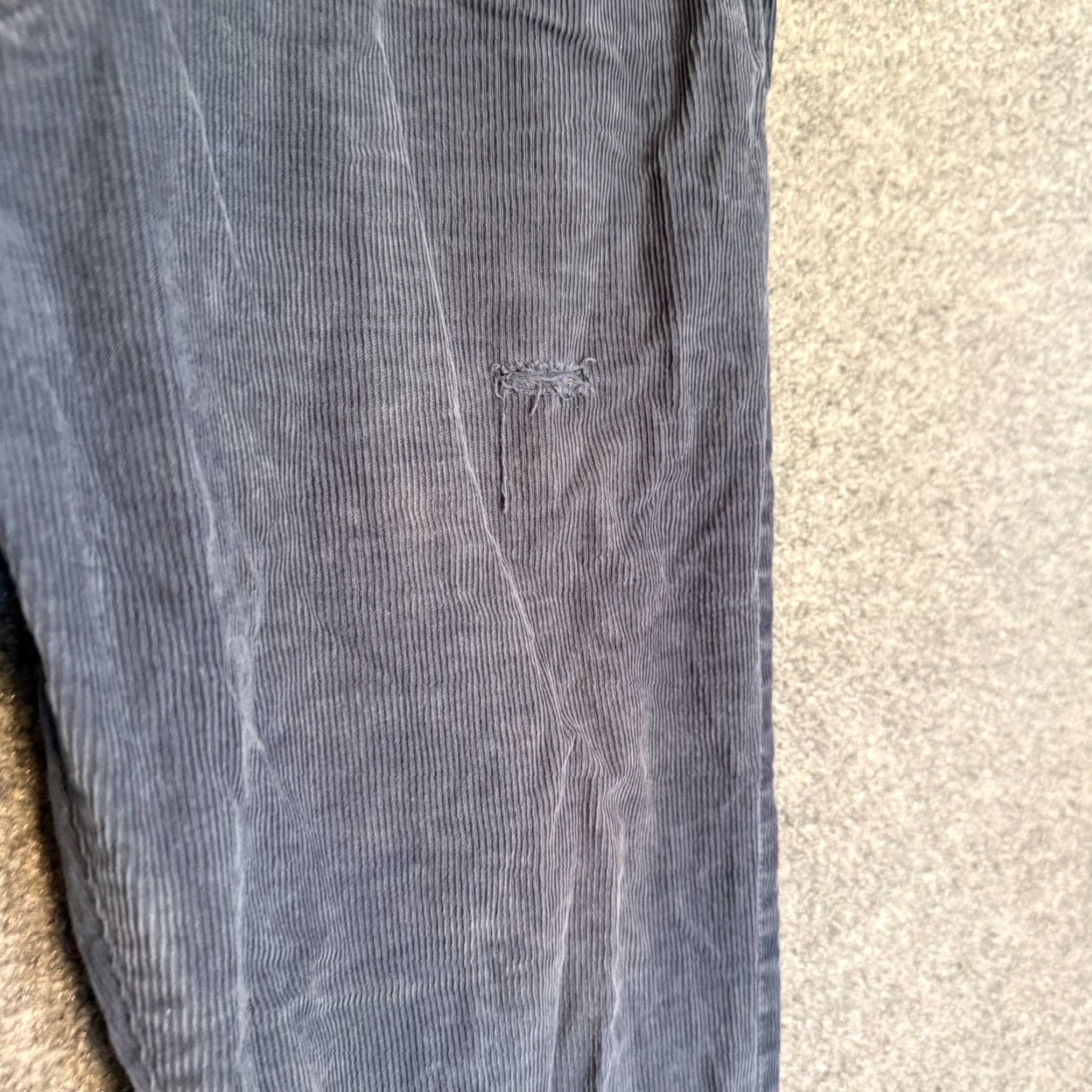 J.Crew J.CREW Pants Mens 34x30 Blue Corduroy Slim Straight Leg Grunge Wash Distressed Shirt Hat? Size US 34 / EU 50 - 4 Thumbnail