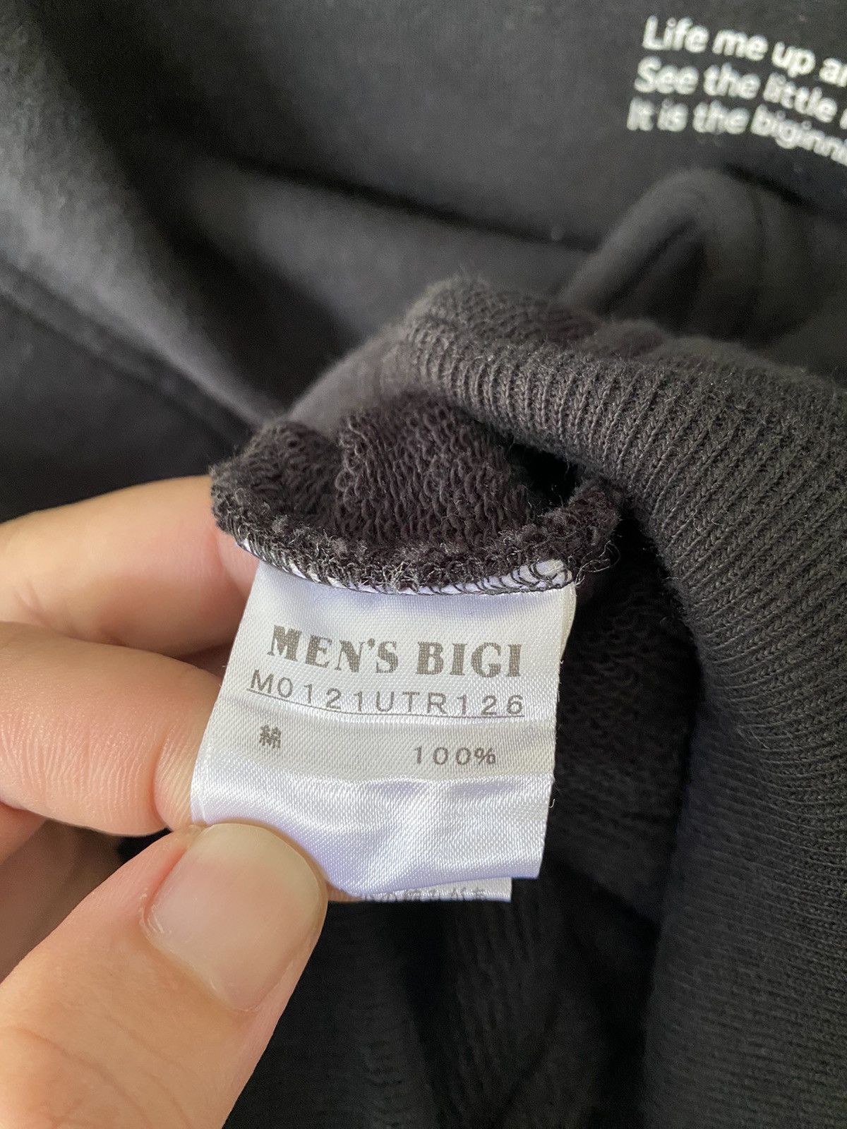 Japanese Brand Vtg Men Bigi Japan Poem life is free hoodie Size US M / EU 48-50 / 2 - 14 Thumbnail