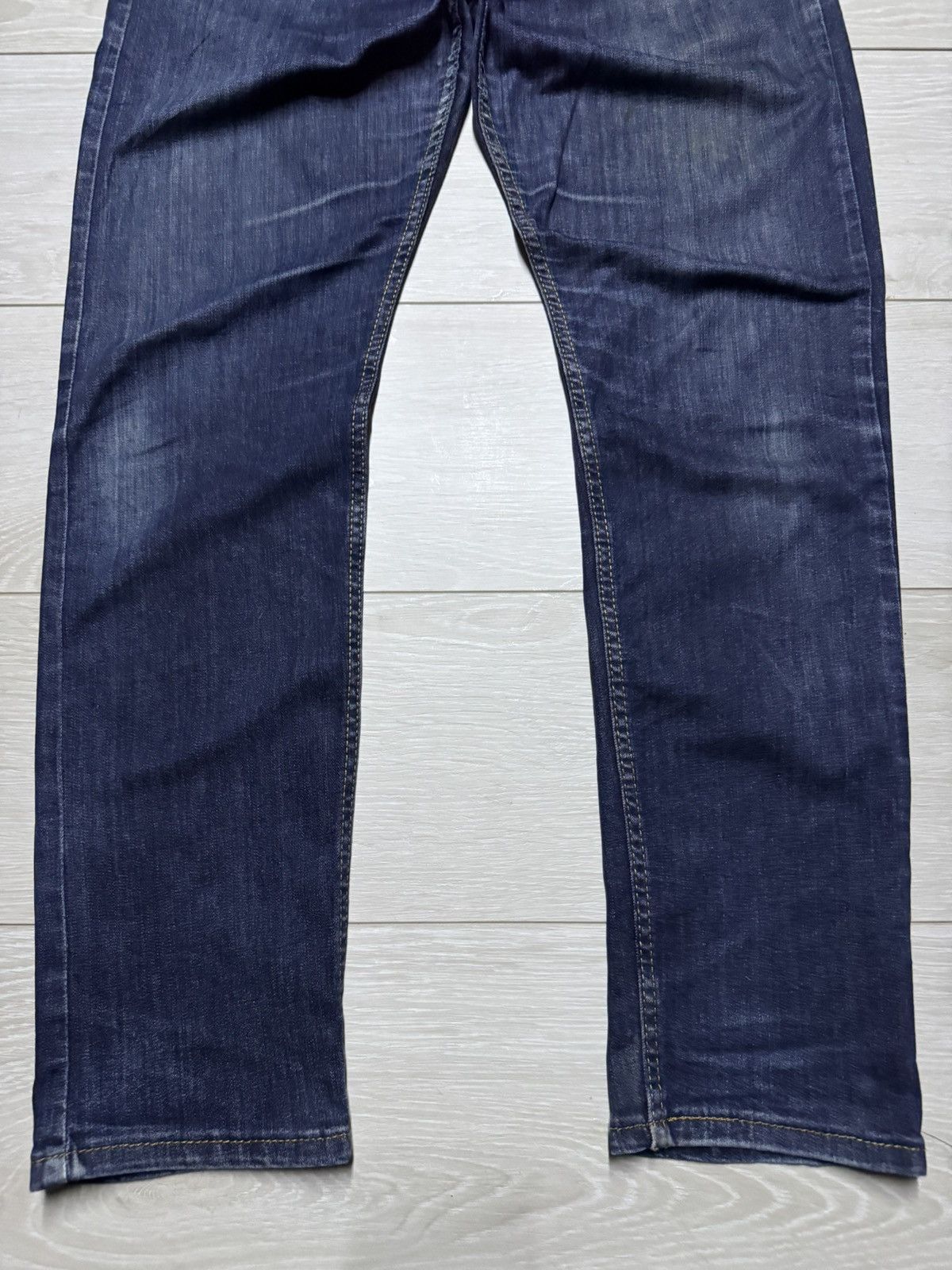 Levi's Vintage Levis 502 Y2K Blue Wash Distressed Skinny Jeans Size US 30 / EU 46 - 5 Thumbnail