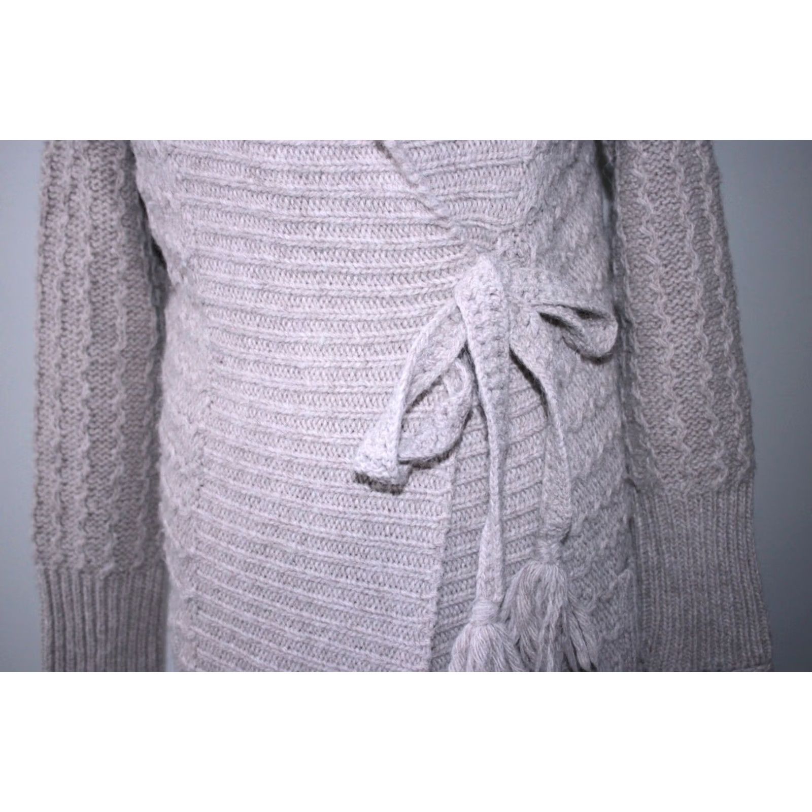Vintage Odd Molly Cardigan Jumper Beige Wool Alpaca 12 womens Size 3 L Long Length Cardigan Womens Size XS / US 0-2 / IT 36-38 - 2 Thumbnail