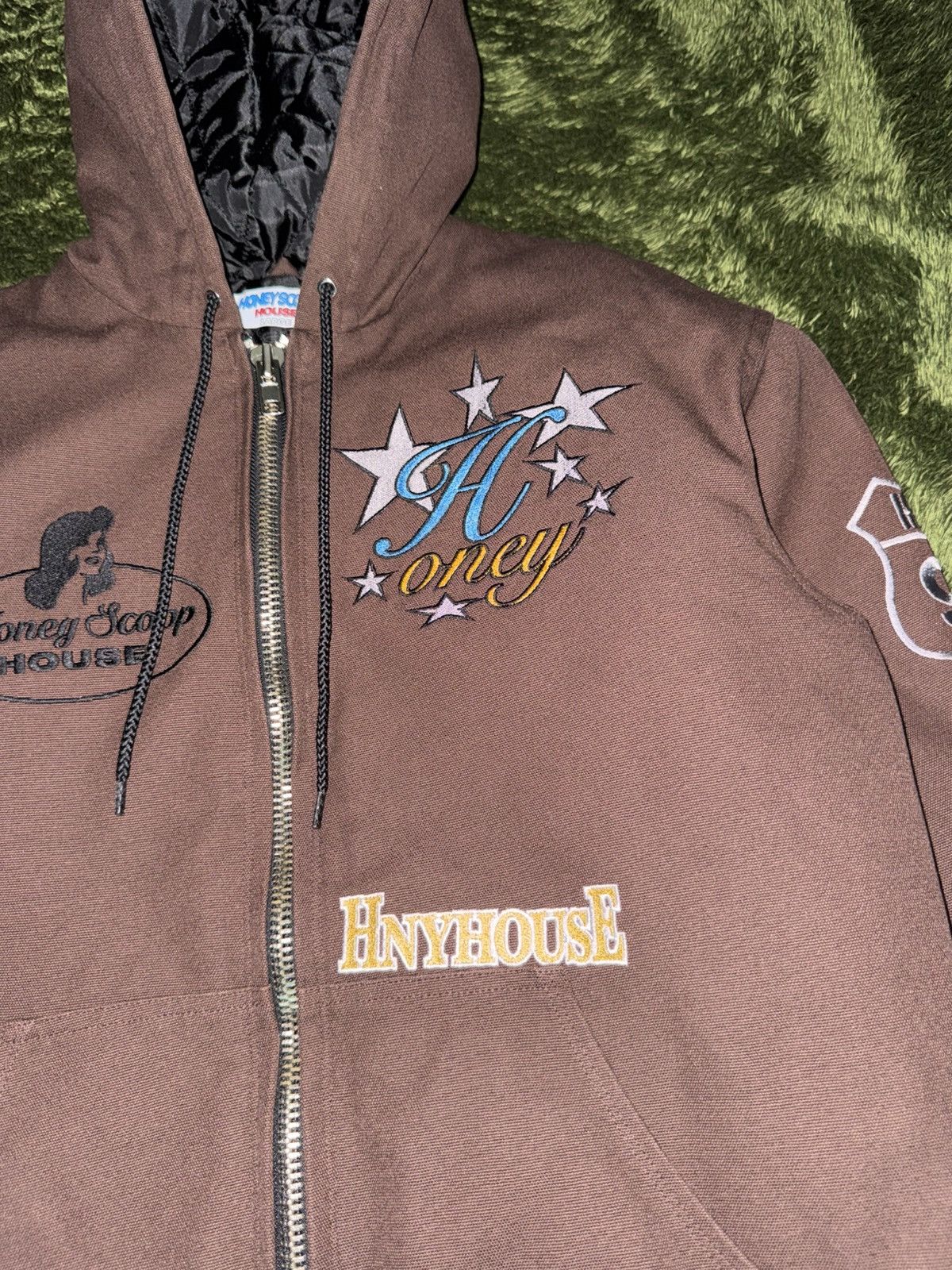 Japanese Brand [L] Honeyscoop House Quilted Canvas Hooded Jacket Brown Size US L / EU 52-54 / 3 - 2 Thumbnail