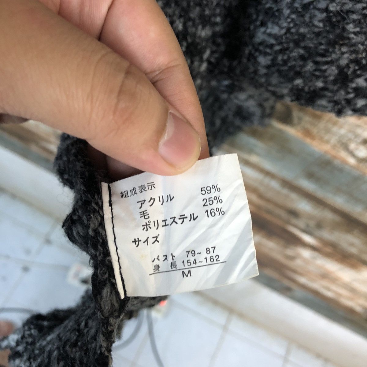 Homespun Knitwear Sorridere Black Grey Knitwear cardigan #A1665 Size M / US 6-8 / IT 42-44 - 12 Thumbnail