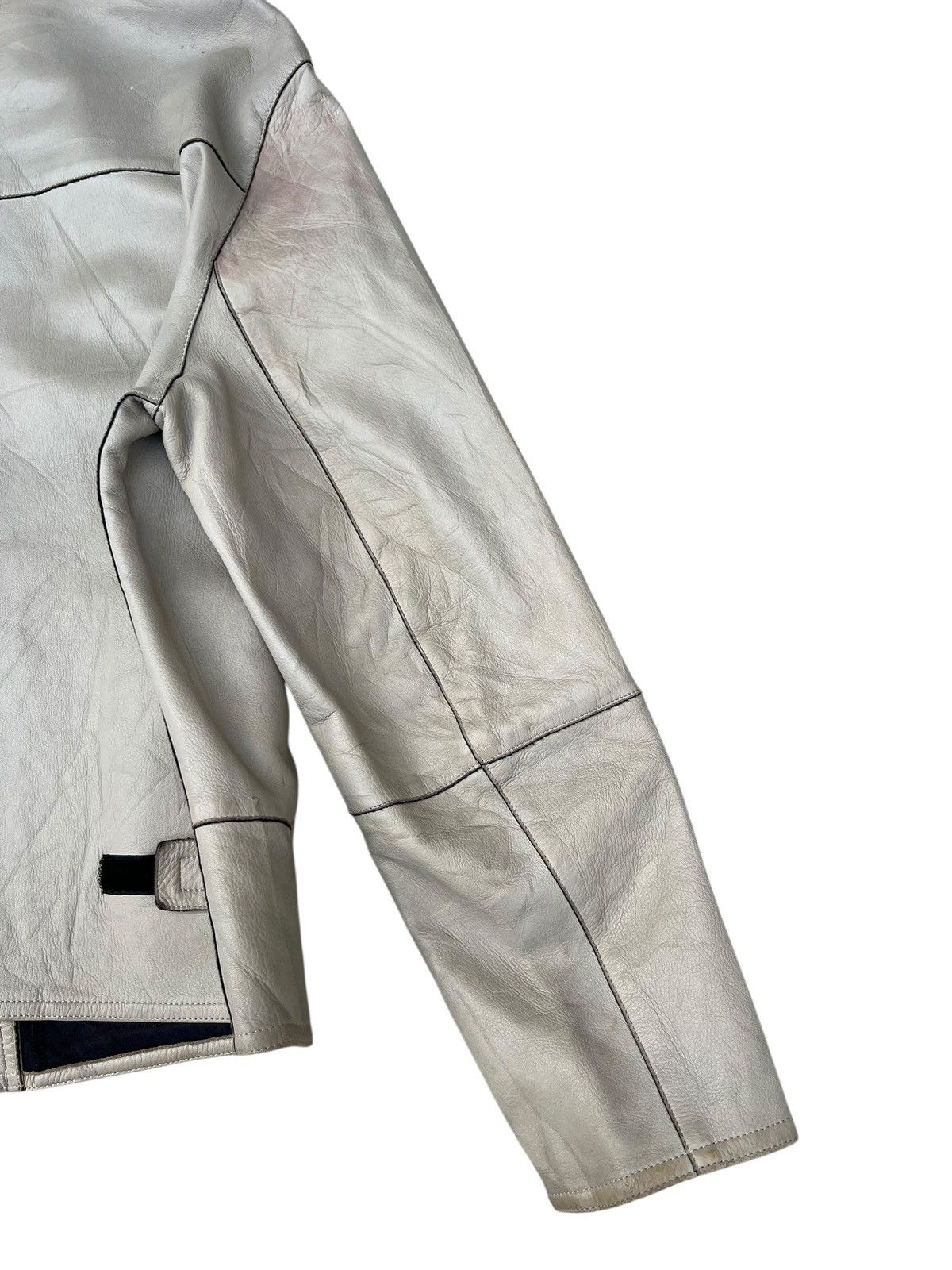 Giorgio Armani Archive Giorgio Armani Le Collezioni Leather Racer Jacket Size US S / EU 44-46 / 1 - 21 Thumbnail