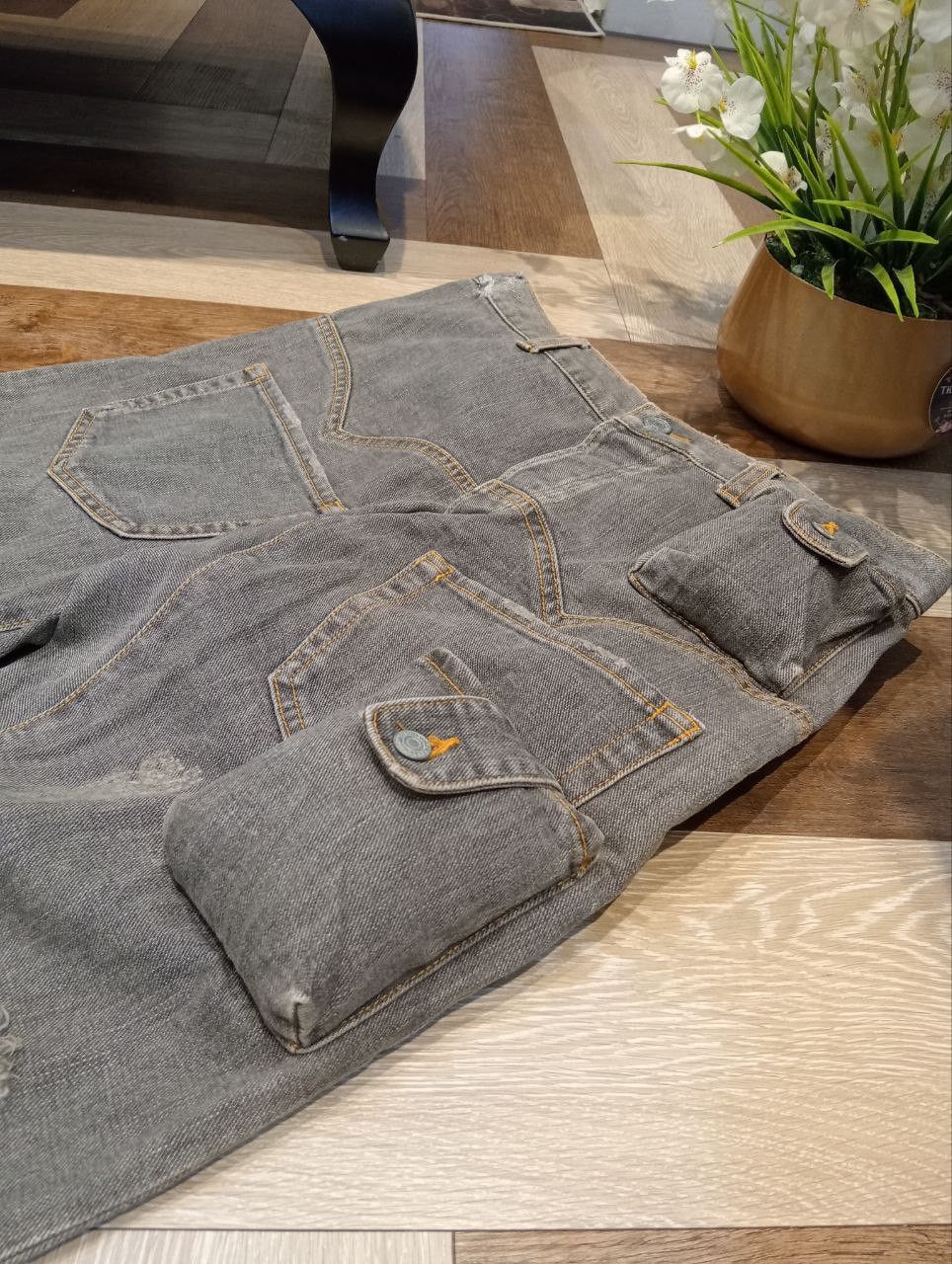Issey Miyake SUNAOKUWAHARA by ISSEY MIYAKE MULTIPOCKET DENIM PANTS Size US 31 - 5 Thumbnail