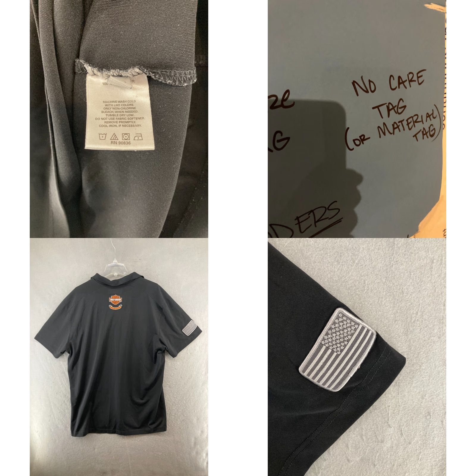 Harley Davidson HARLEY-DAVIDSON Polo Shirt Mens 2XL Black Cowboy Workwear Golf Racing Size US XXL / EU 58 / 5 - 8 Thumbnail