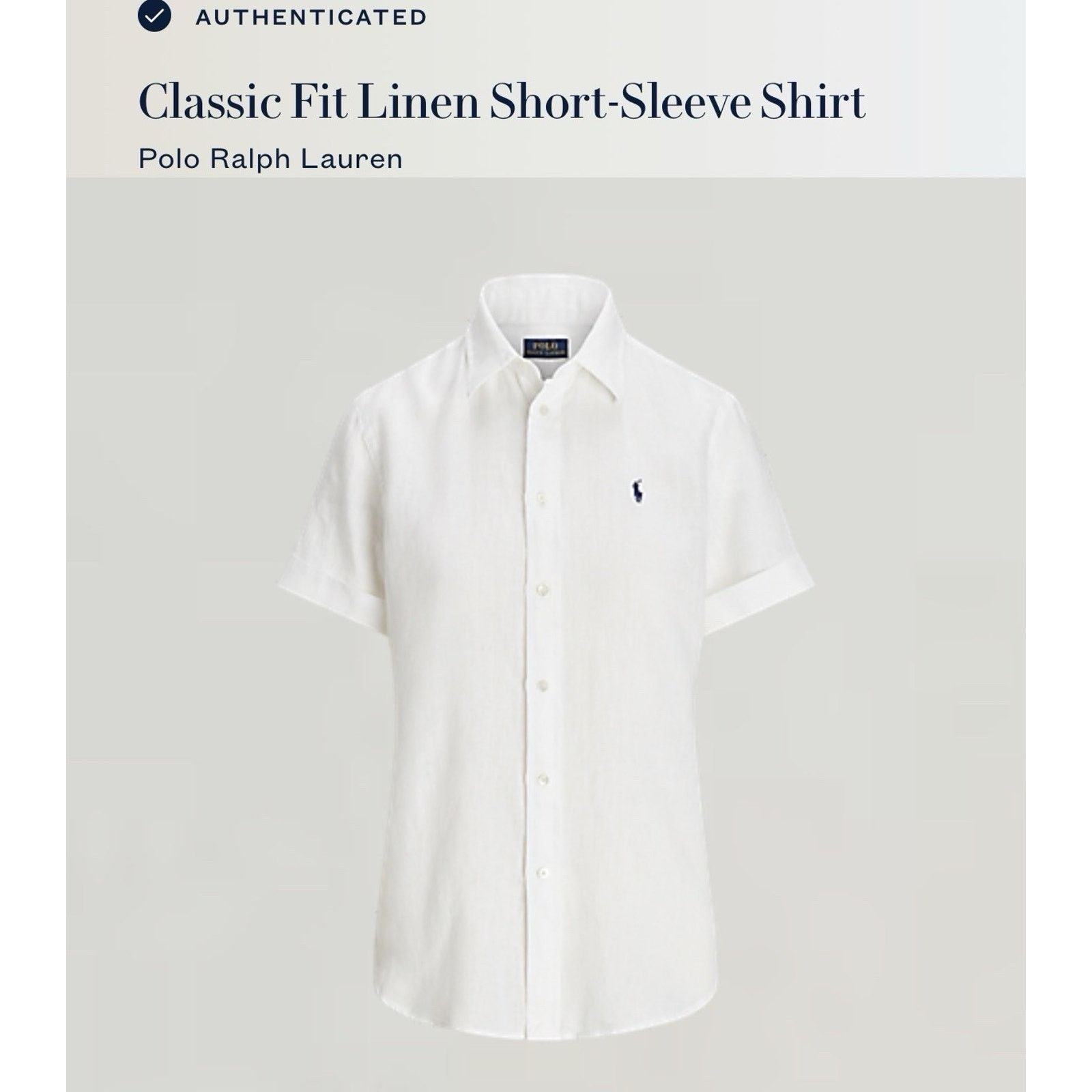 Polo Ralph Lauren NWT Polo Ralph Lauren Linen Shirt women White Short Sleeve Size US L / EU 52-54 / 3 - 9 Thumbnail