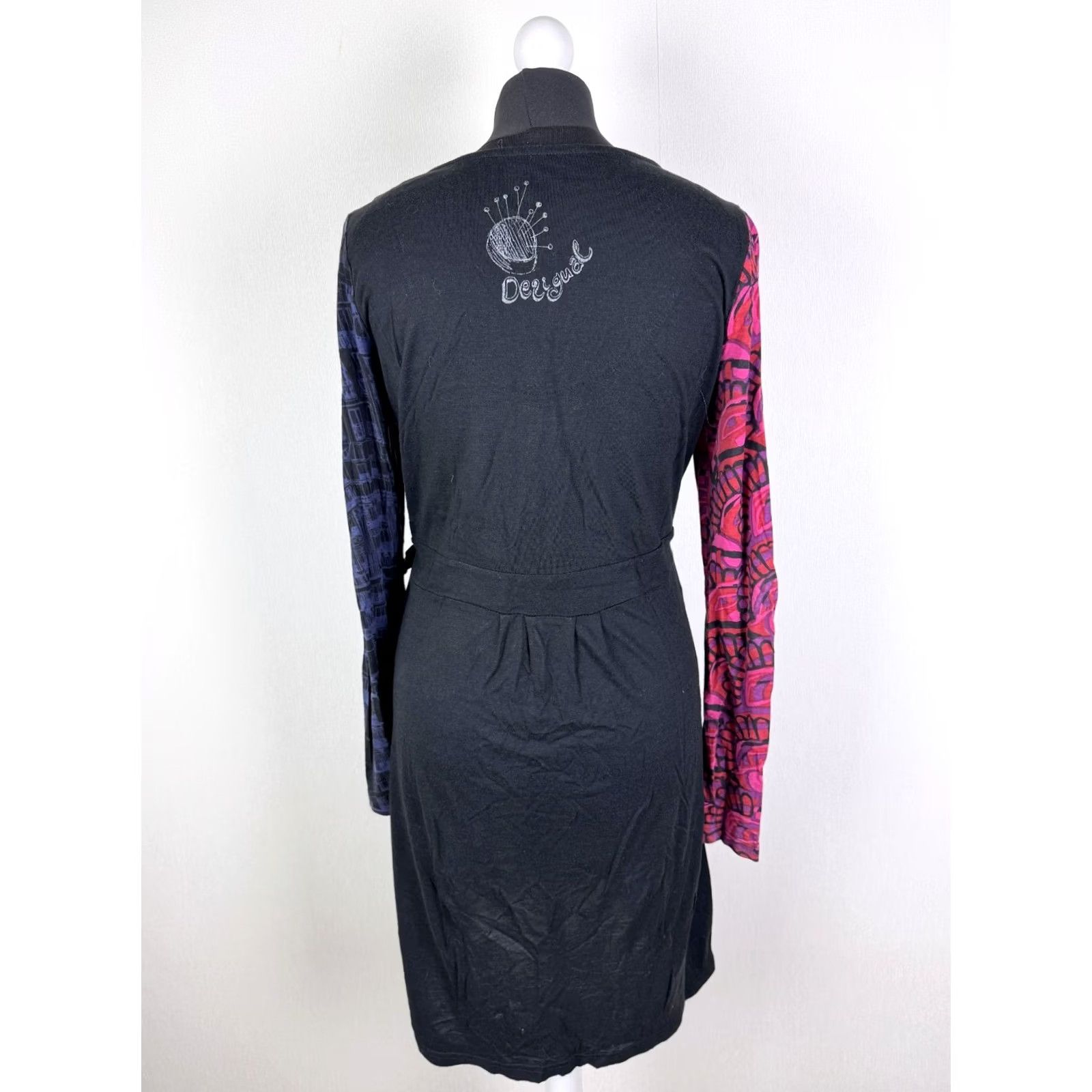 Desigual Desigual Dress Women XL A-Line Knee Length Multicoloured Desigual XL Womens Dress Size XL / US 12-14 / IT 48-50 - 3 Thumbnail
