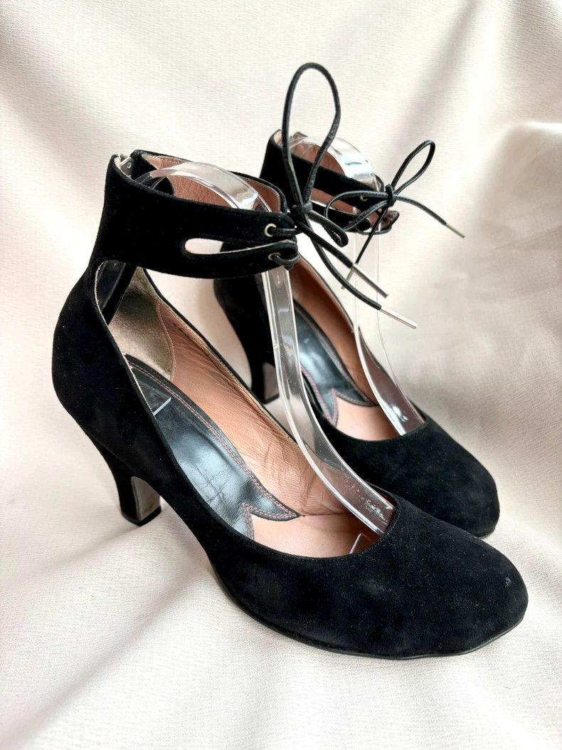 Vivienne Westwood Vivienne Westwood Black leather cats paw straps high heels Size US 6 / IT 36 - 1 Thumbnail