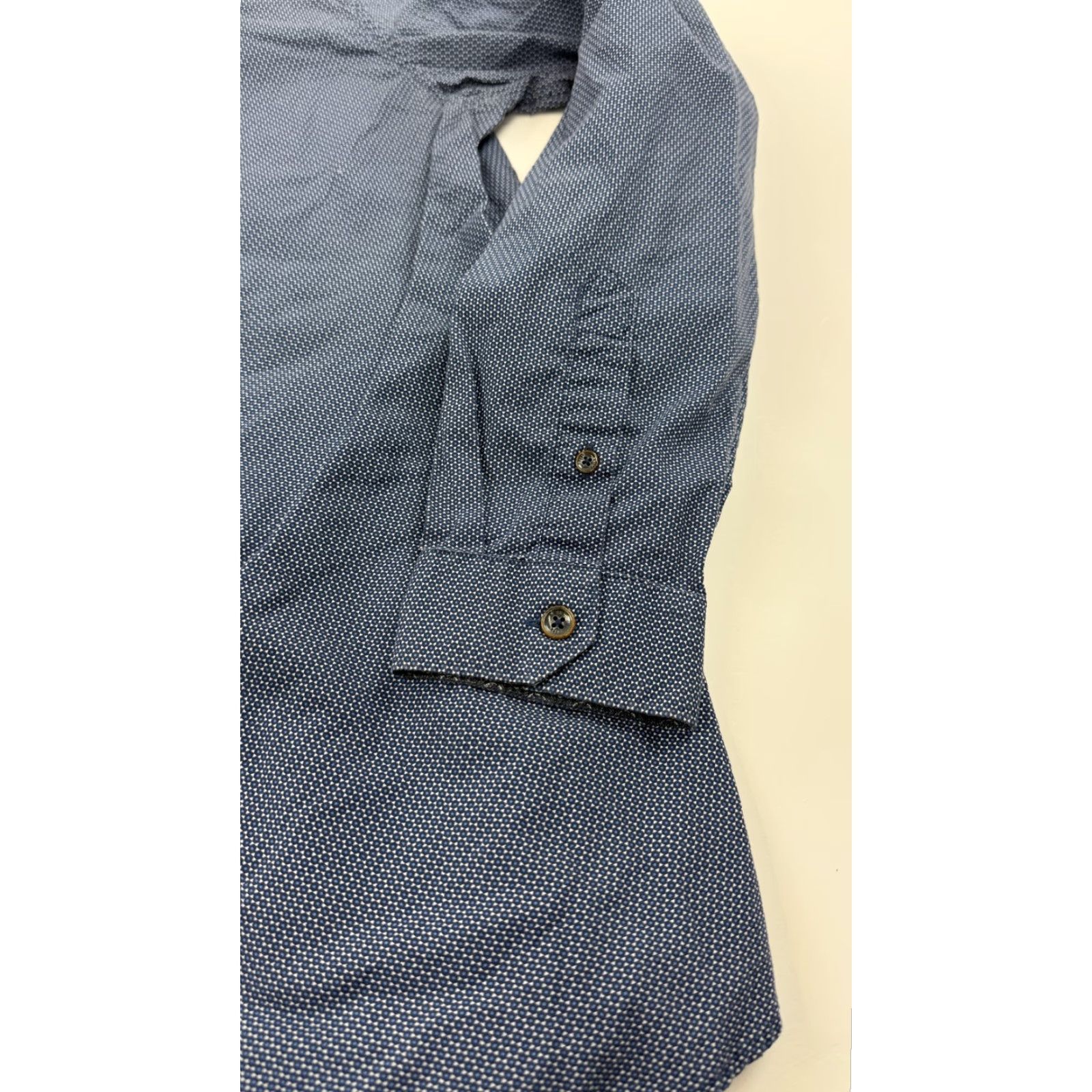 Ted Baker Ted Baker Shirt Mens Large Blue Patterned Button-Down Long Sleeve Cotton Size US L / EU 52-54 / 3 - 3 Thumbnail
