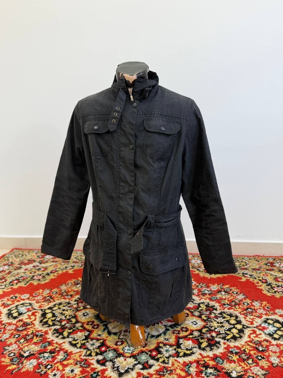 Barbour Barbour International Waxed Quilted Belted Jacket! Size - M! Size US M / EU 48-50 / 2 - 2 Thumbnail