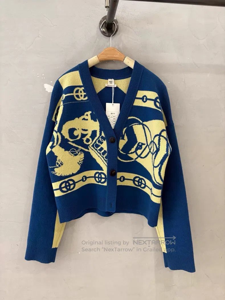 Hermes Hermes Cashmere Knit Open Cardigan with Back Embroidery Size XS / US 0-2 / IT 36-38 - 1 Thumbnail
