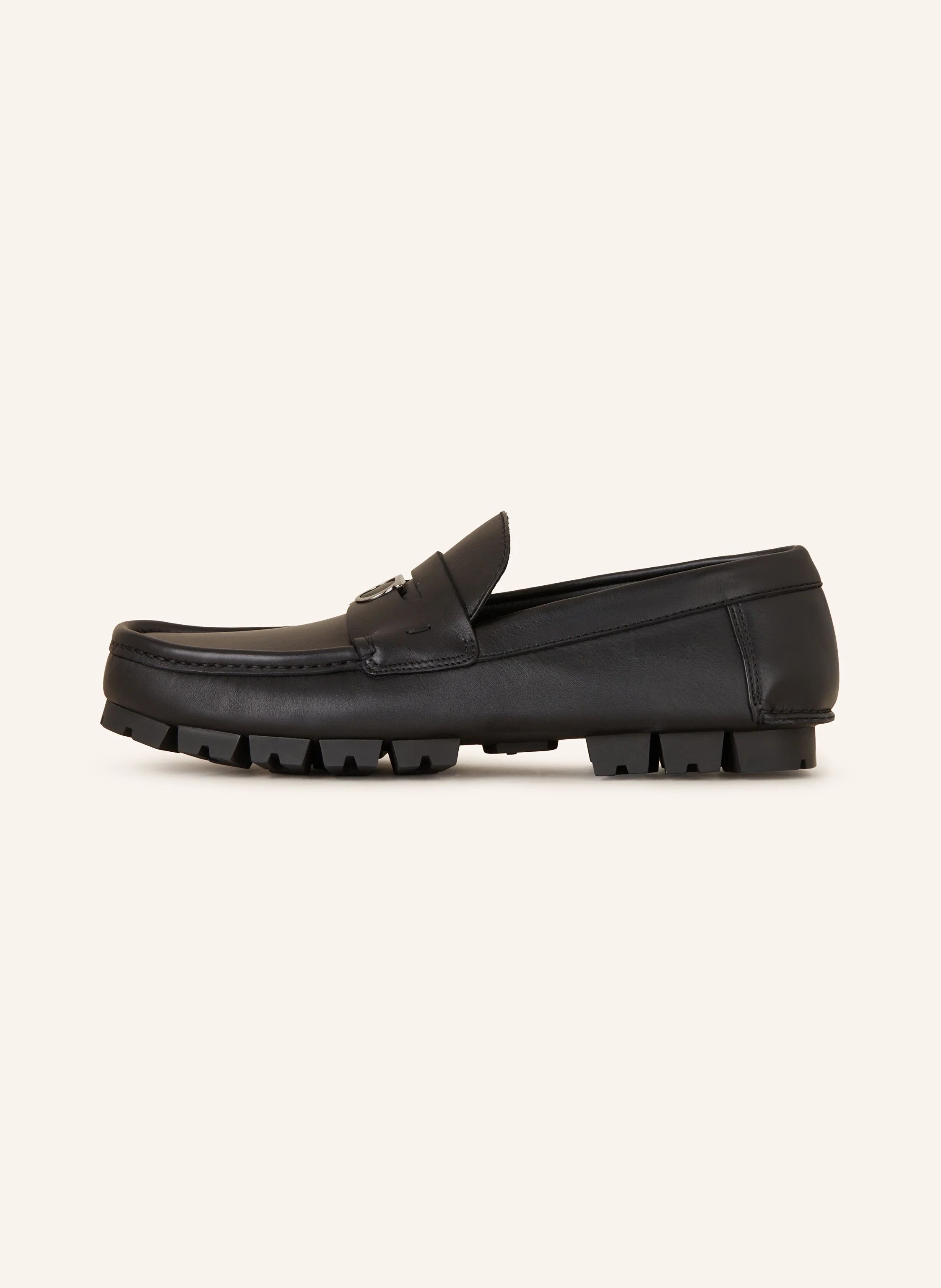 Salvatore Ferragamo o1s1rm0924 Penny Loafers in Black Size US 11.5 / EU 44-45 - 1 Thumbnail