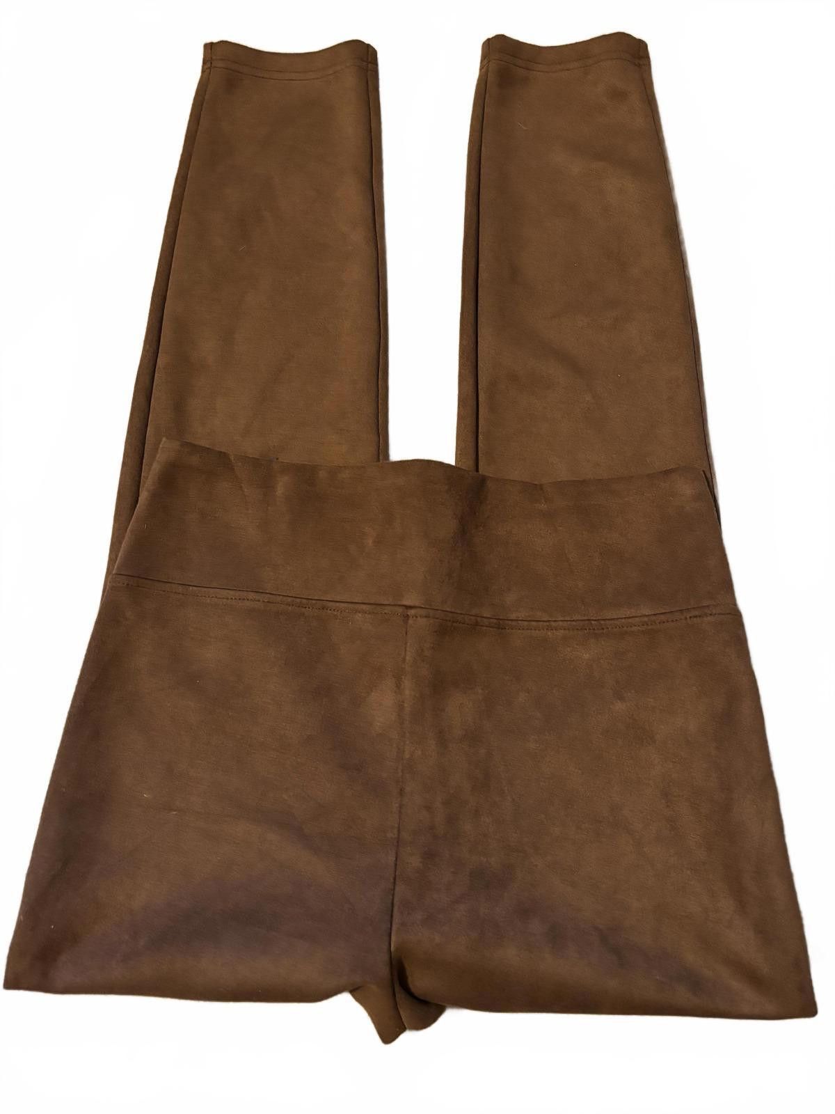 Other NEW Laundry by Shelli Segal Brown Faux Suede Leggings Size 32" / US 10 / IT 46 - 4 Thumbnail