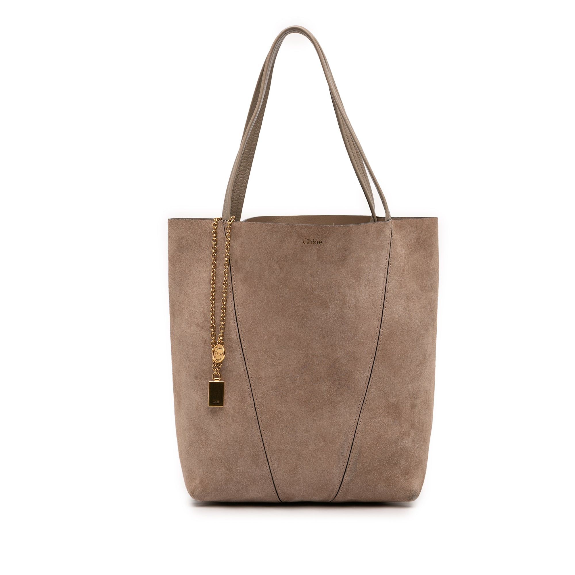 Chloe Medium Suede Spin Tote Size ONE SIZE - 1 Thumbnail