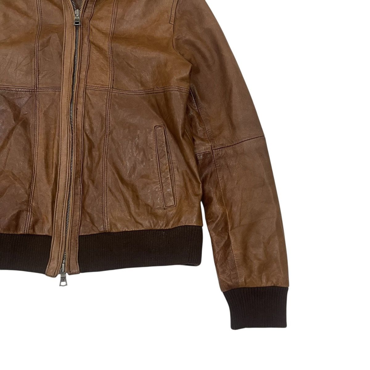 Beams Plus Vintage Beams Lamb Leather Hoodie Jacket Size S / US 4 / IT 40 - 10 Thumbnail