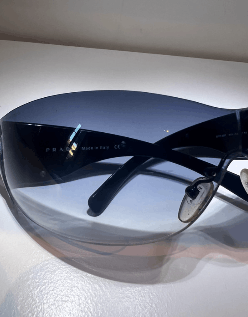 Prada PRADA Sunglasses Flame 2004 Star Mask Fire Chrome Silver Size ONE SIZE - 7 Thumbnail