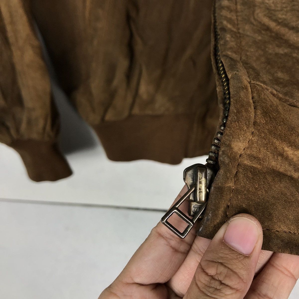 Japanese Brand 🔥Vtg Bomber Jacket Genuine Leather Japan Made Size US M / EU 48-50 / 2 - 14 Thumbnail