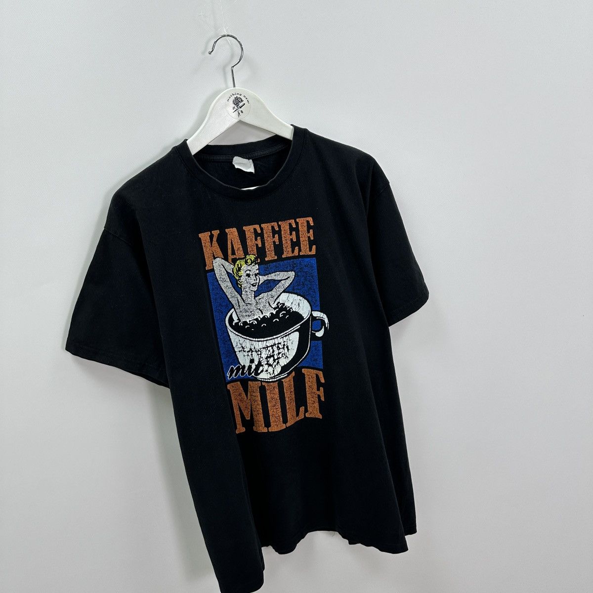 Vintage Vintage 90s Coffe with Milf humor tee y2k washed hype Sex Size US XL / EU 56 / 4 - 3 Thumbnail