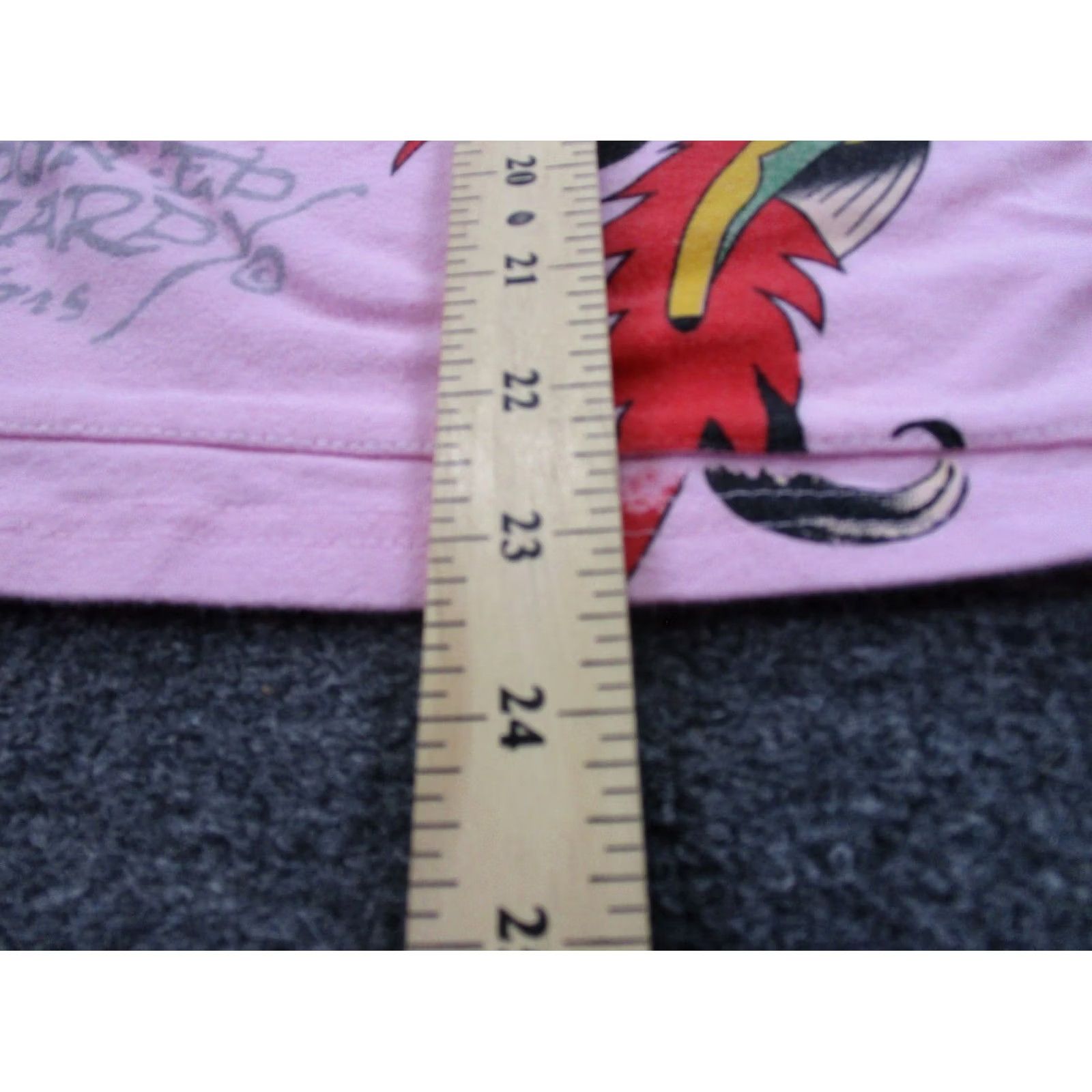 Ed Hardy Ed Hardy Hoodie Womens XS Pink Grunge Love Kills Slowly Dragon Girl Pullover Hooded Pockets Thermal Knit Cotton Varsity Style Tee? Size XS / US 0-2 / IT 36-38 - 4 Thumbnail