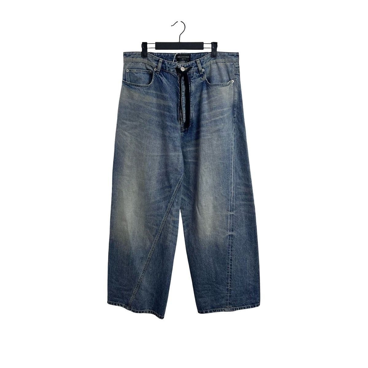 Balenciaga Balenciaga Twisted Seam Baggy Wide Leg Jeans Size US 32 / EU 48 - 1 Thumbnail