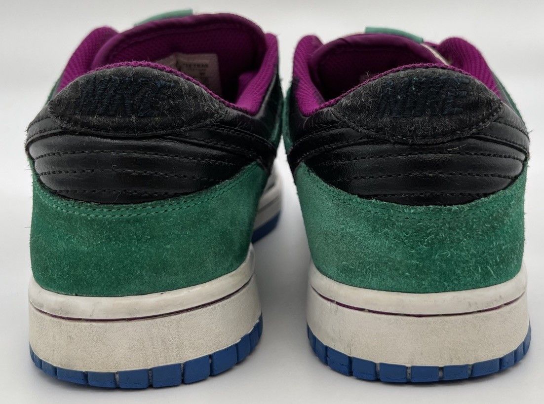 Nike Women’s Nike SB 6.0 Dunk Low 2009 Zebra Purple Teal Size 10 Size US 10 / IT 40 - 3 Thumbnail