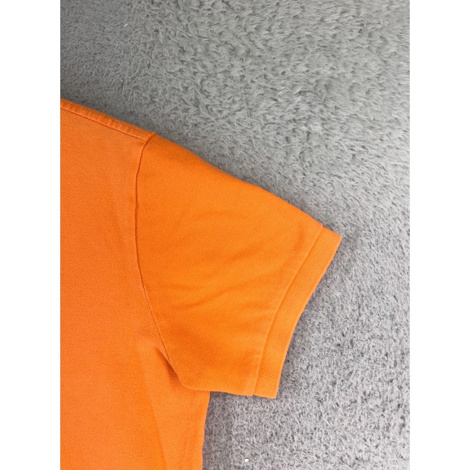 Ralph Lauren VINTAGE Ralph Lauren Polo Shirt Adult Large Orange 100% Cotton Knit Pony Mens Classic Polo Shirt Orange 1900s? Size US L / EU 52-54 / 3 - 2 Thumbnail