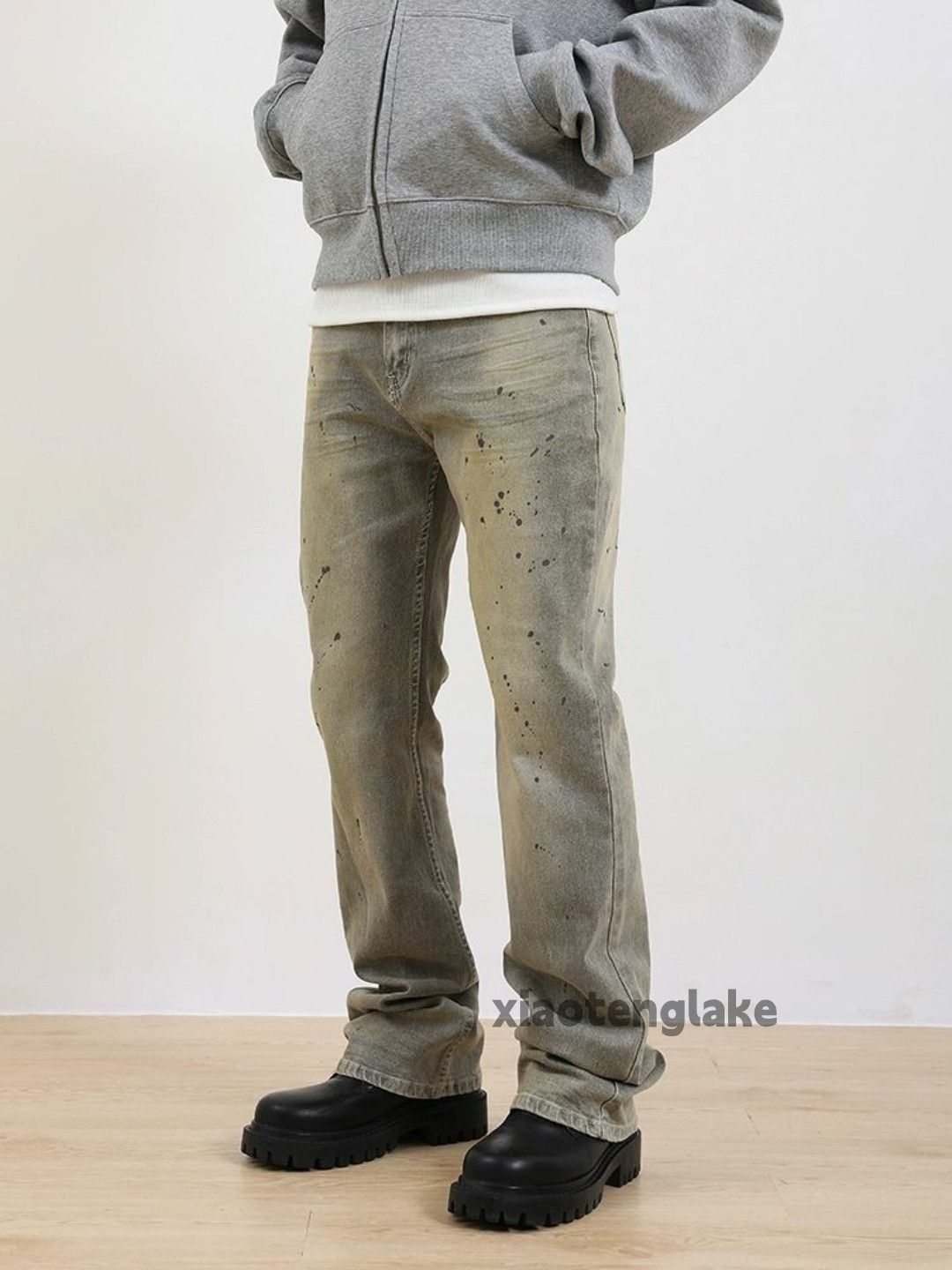 Jean × Vintage washed faded skate punk grunge paint rusty jeans Size US 32 / EU 48 - 4 Thumbnail