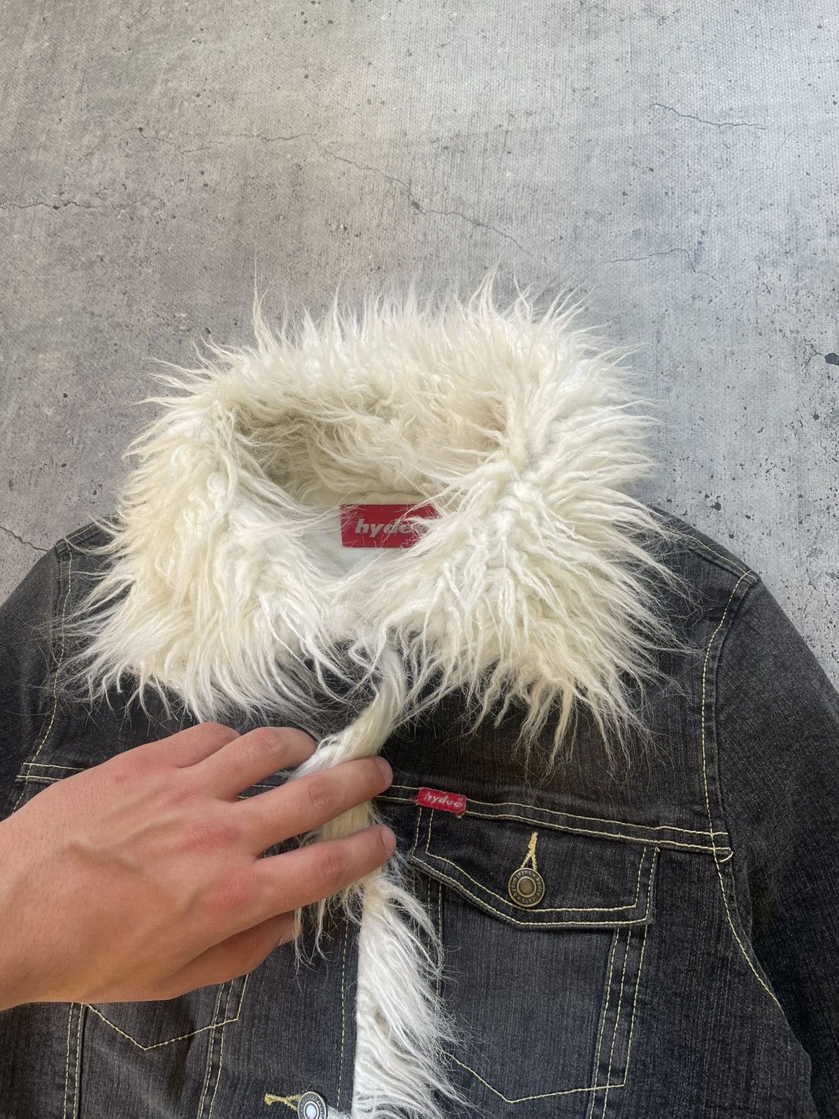 Other Crazy Japan Style🤩 Jeans Suede Fur Faux Jacket Size S / US 4 / IT 40 - 6 Thumbnail