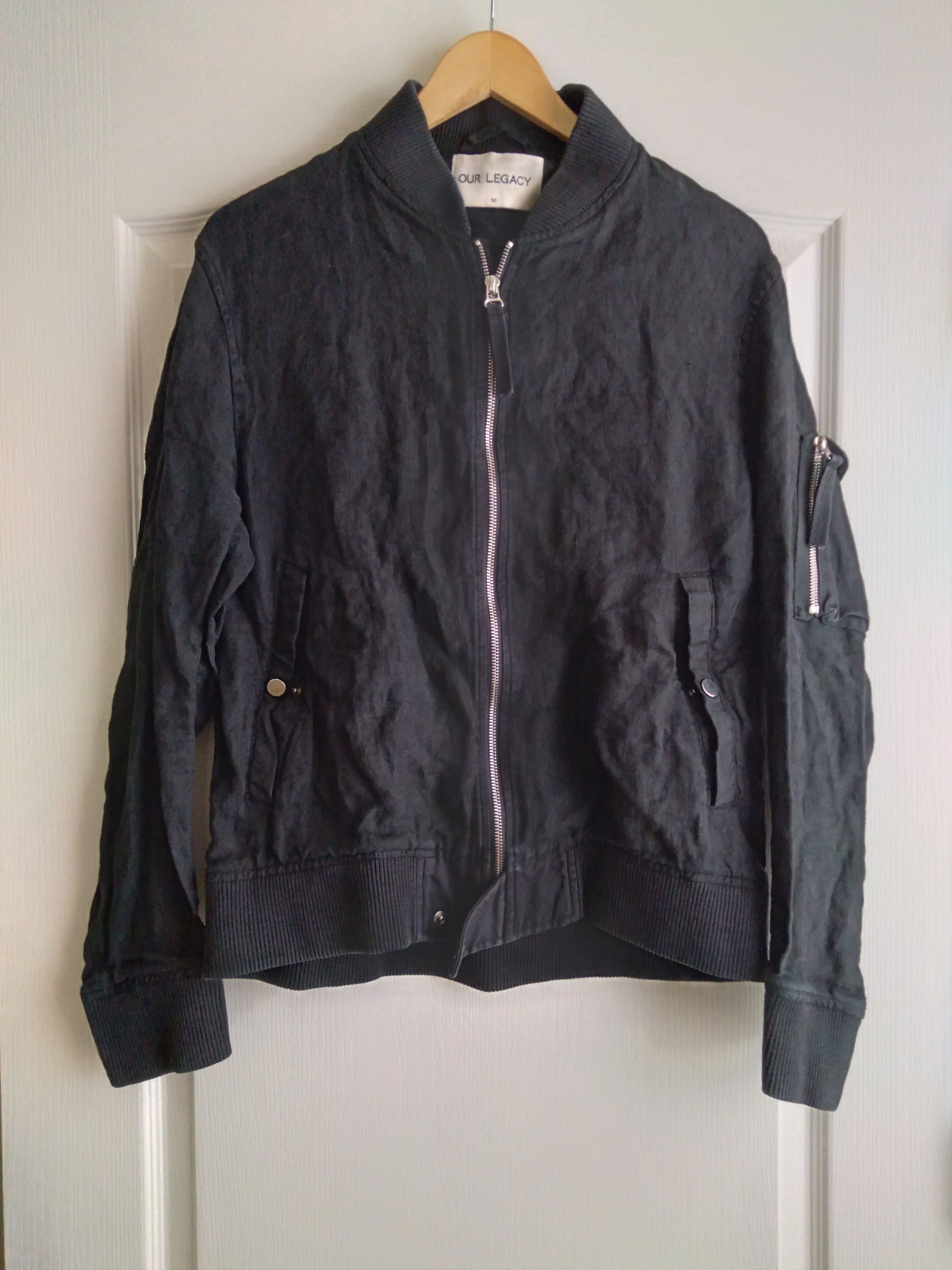 Our Legacy Linen Jacquard Bomber Jacket size 50 Medium Size US M / EU 48-50 / 2 - 1 Thumbnail