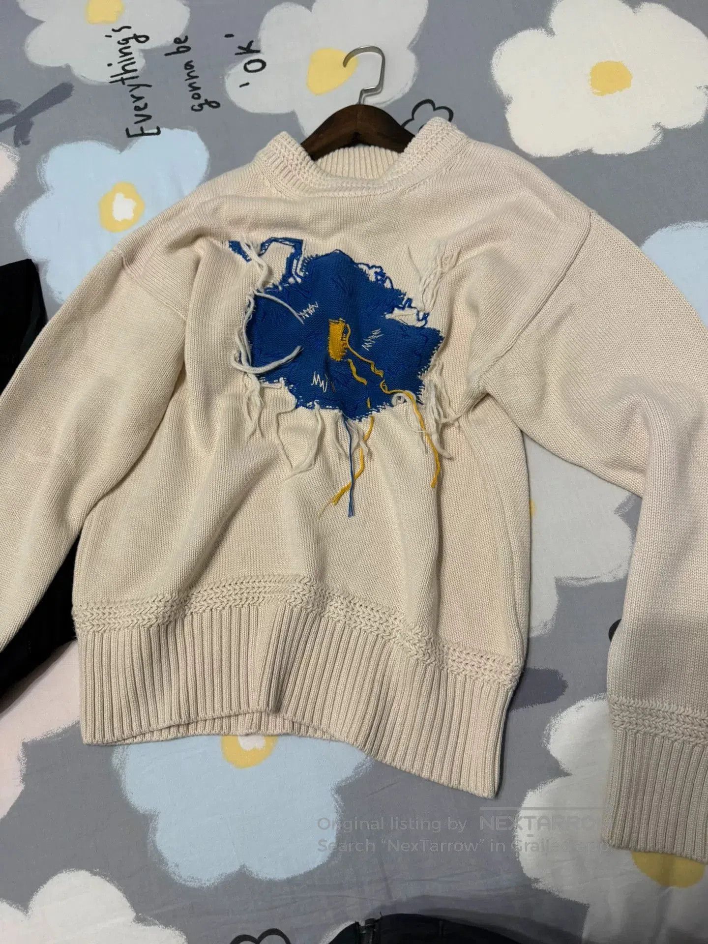 Ader Error Ader Error Knit Sweater with Floral Detail. Size M / US 6-8 / IT 42-44 - 4 Thumbnail