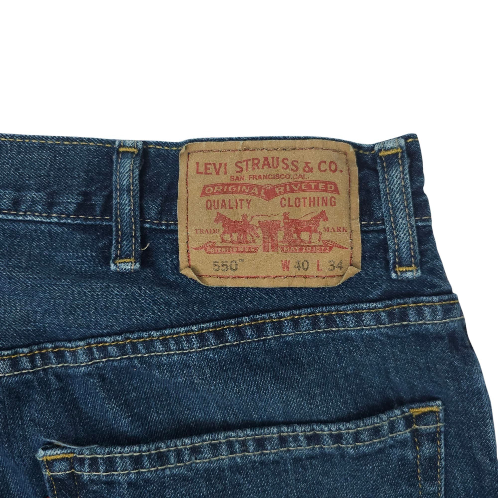 Levi's Levis 550 Relaxed Fit Jeans Mens 40 x 33 Dark Wash Tapered Size US 40 / EU 56 - 7 Thumbnail