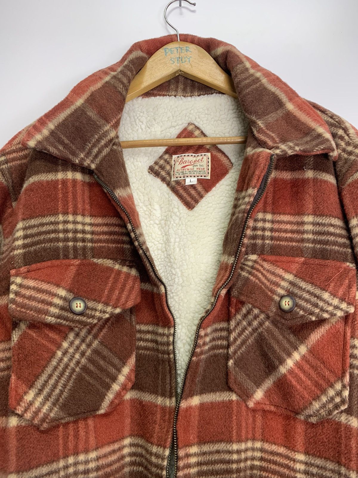 Flannel × Japanese Brand × Vintage Vintage Baranet Buttons Jacket Size US L / EU 52-54 / 3 - 11 Thumbnail