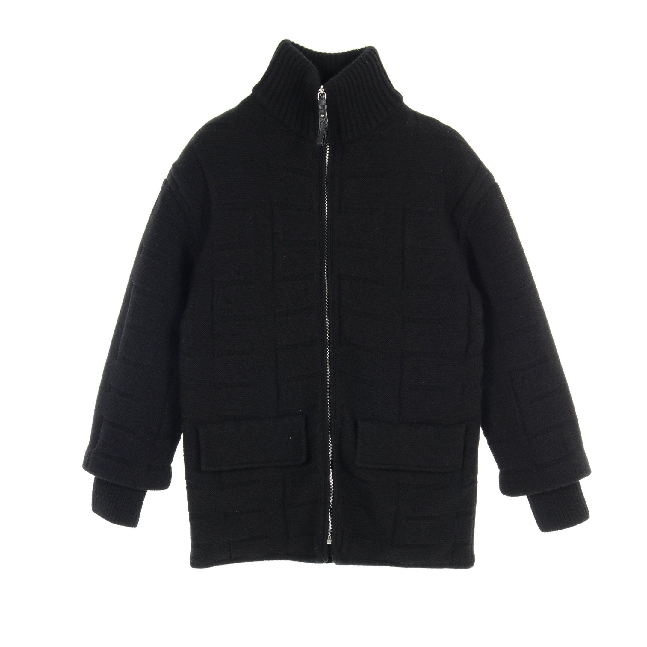 Hermes Hermes Knitted Jacket Zip Up Down 23Aw Wool Black | Grailed